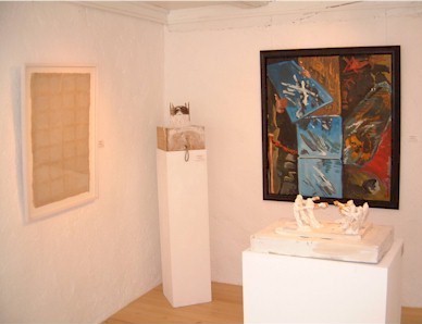 Raum 1 mit J�rg Immendorff. Esther Roth udn Tom von Kaenel Gallery ART FORUM UTE BARTH ZURICH